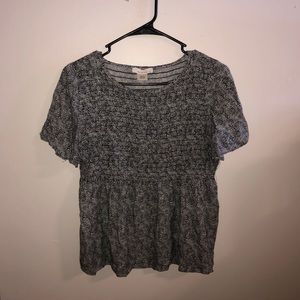 Urban Romantics Peplum Leopard Print Top